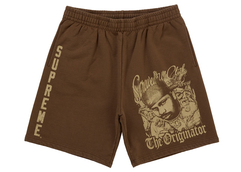 Supreme DJ Screw Sweatshort Brown Men's - SS26 - US