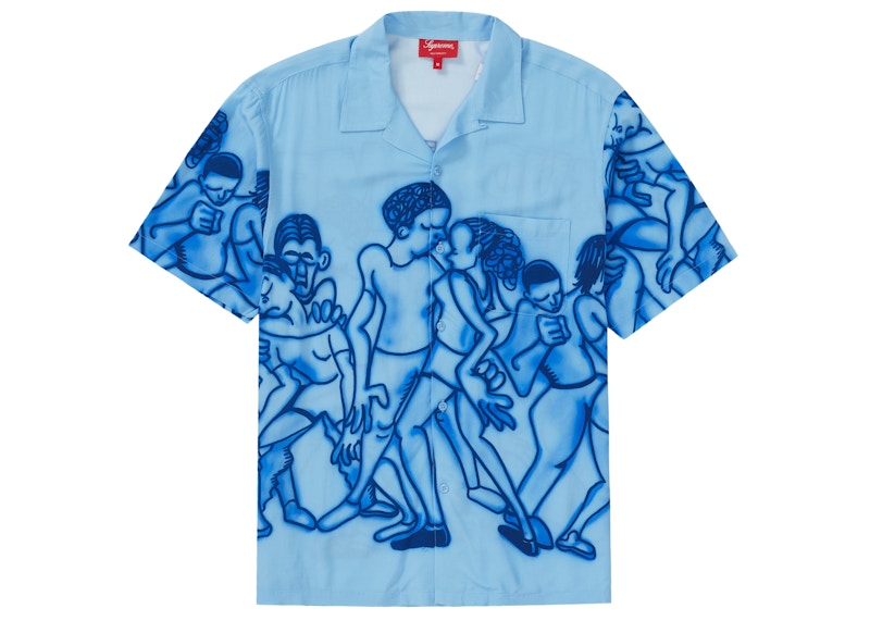 Supreme Dancing Rayon S/S Shirt Light Blue 男装- SS21 - CN