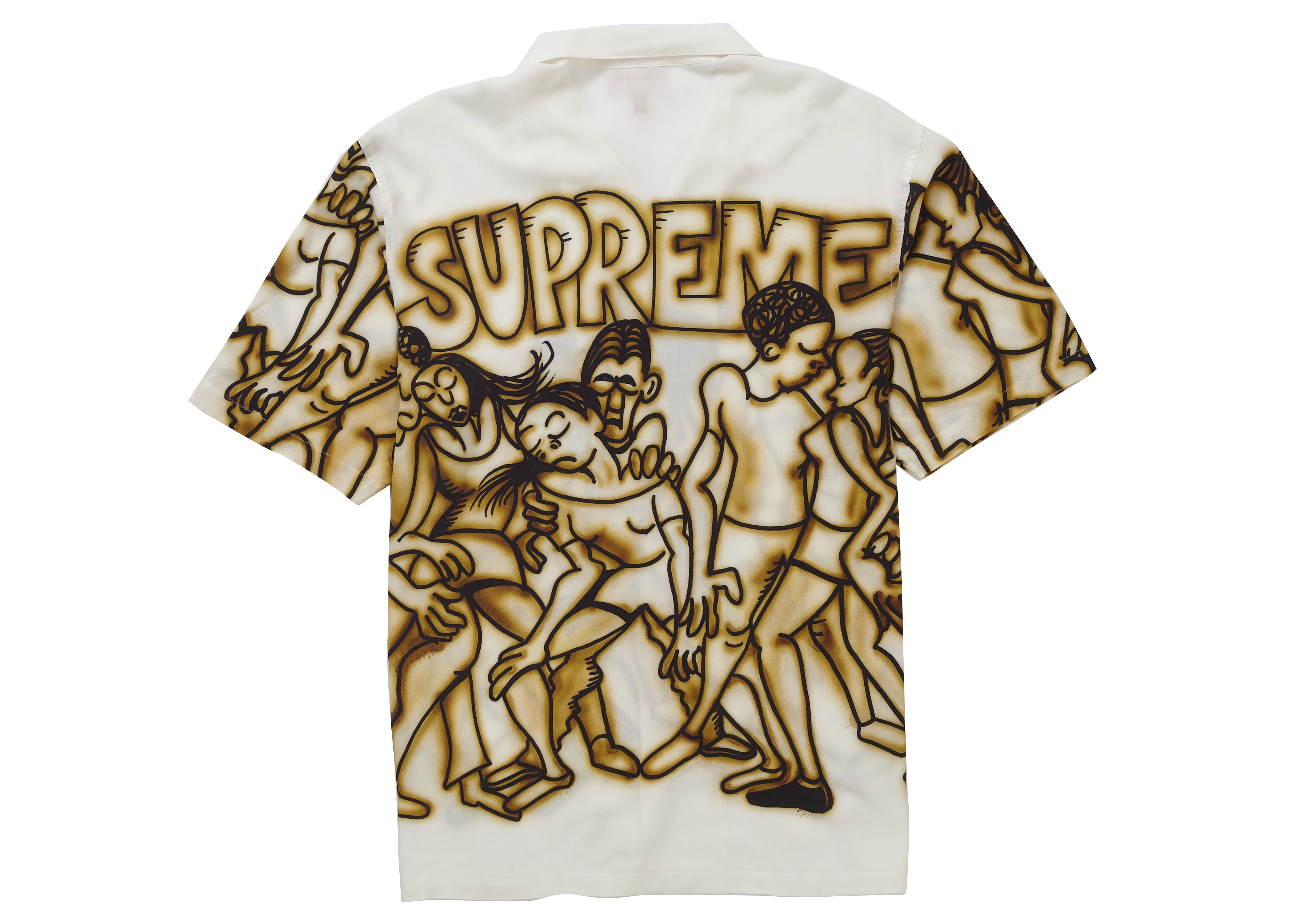 Supreme Dancing Rayon S/S Shirt White Men's - SS21 - US