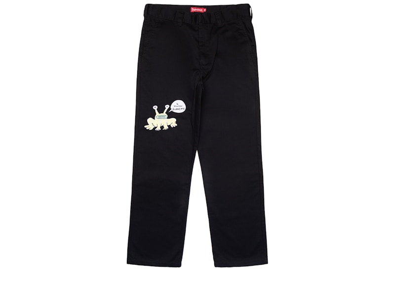 supreme work pants/BLACK 30-