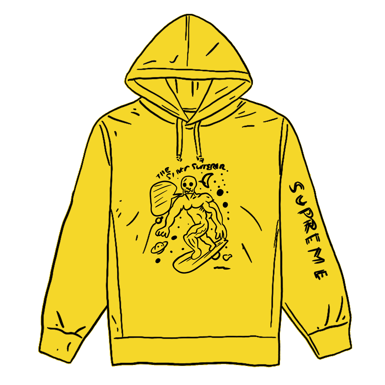 Supreme Daniel Johnston Hooded Sweatshirt Lemon メンズ - SS20 - JP