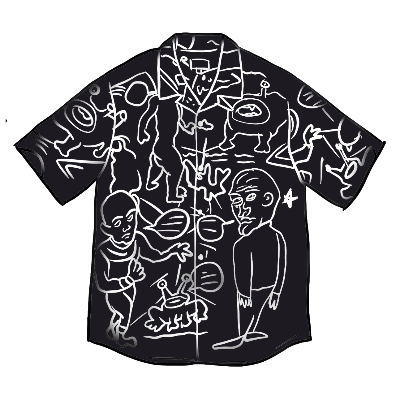Supreme Daniel Johnston Rayon S/S Shirt Black Men's - SS20 - US