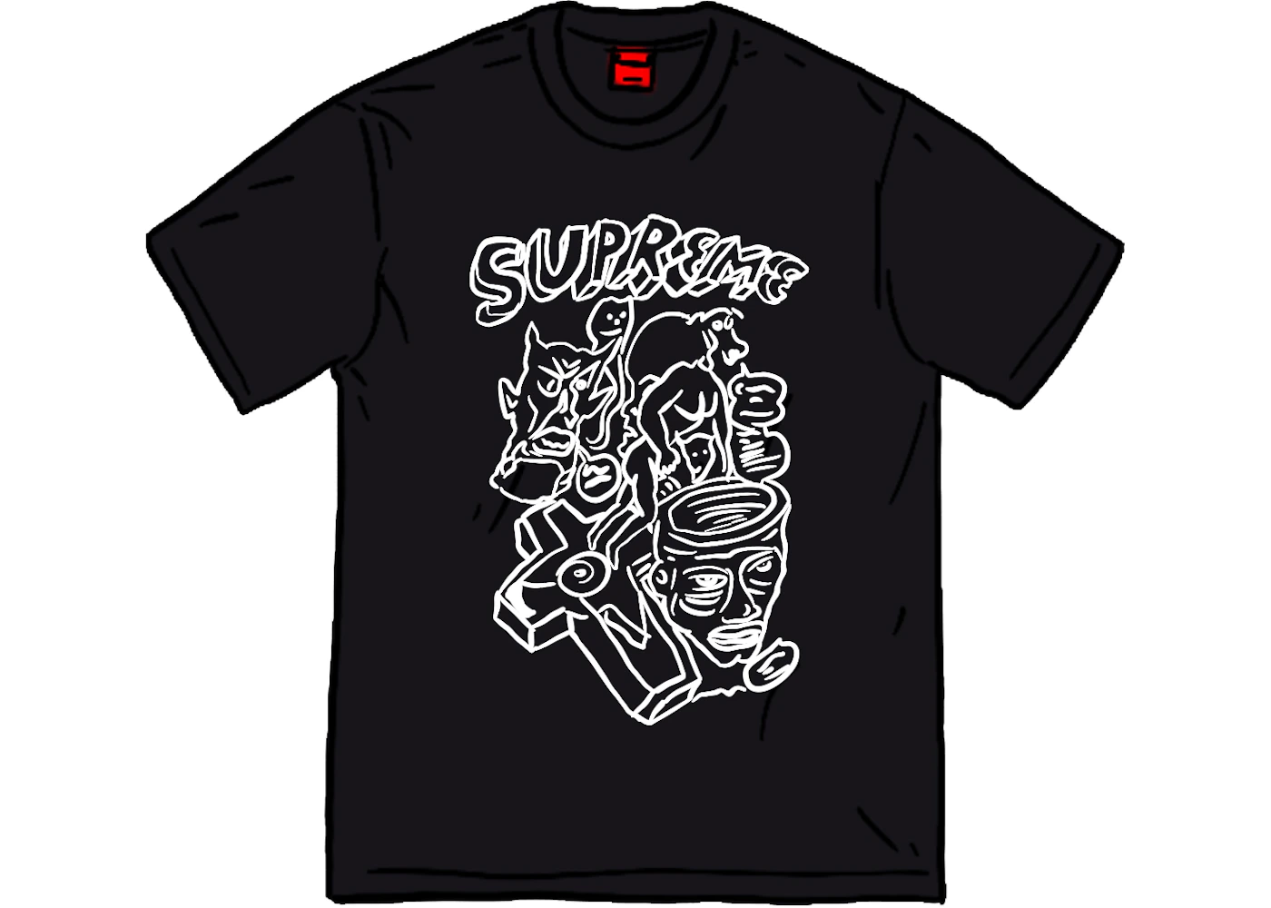 Supreme Daniel Johnston Tee Black Ss20 Supreme Daniel Johnston Tee Black Ss20