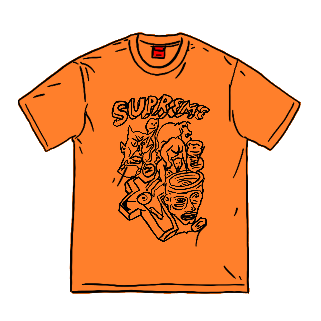 Supreme Daniel Johnston Tee Orange Men's - SS20 - US