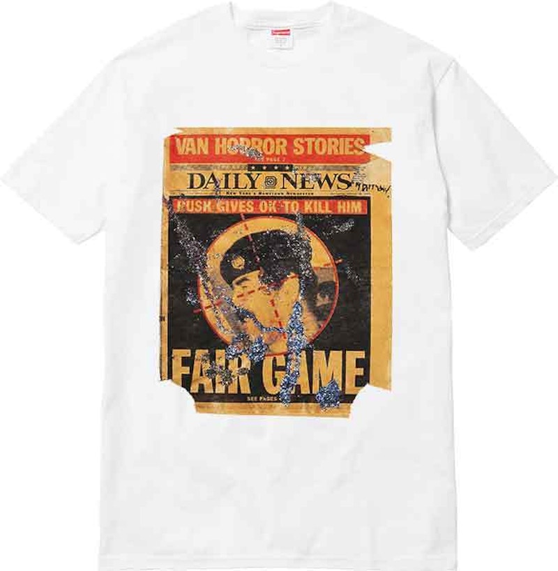 Supreme fair game store tee