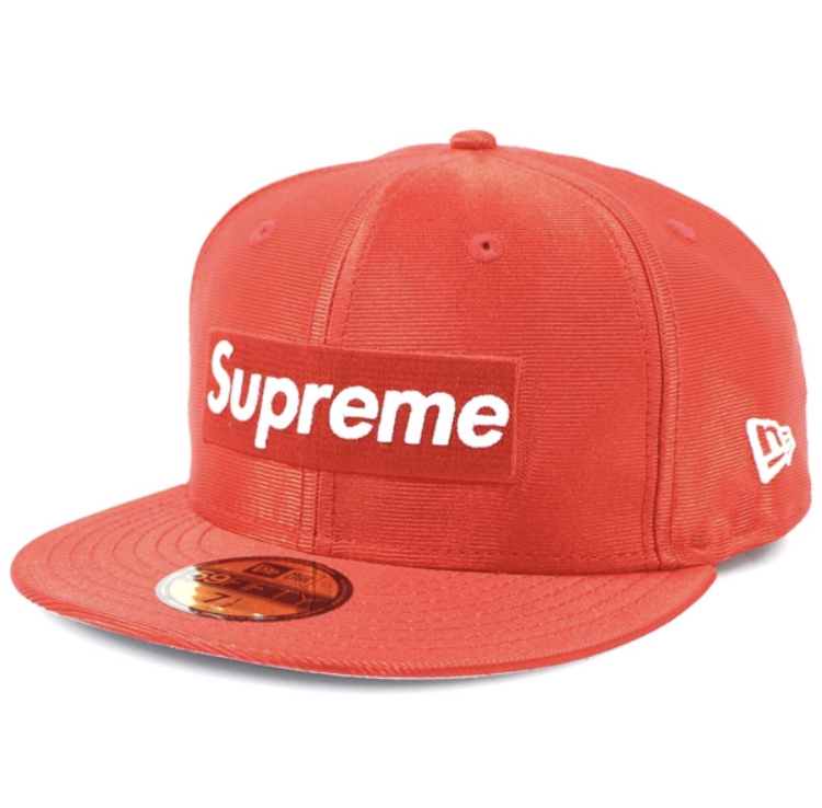 Supreme Dazzle Box Logo New Era Hat Red