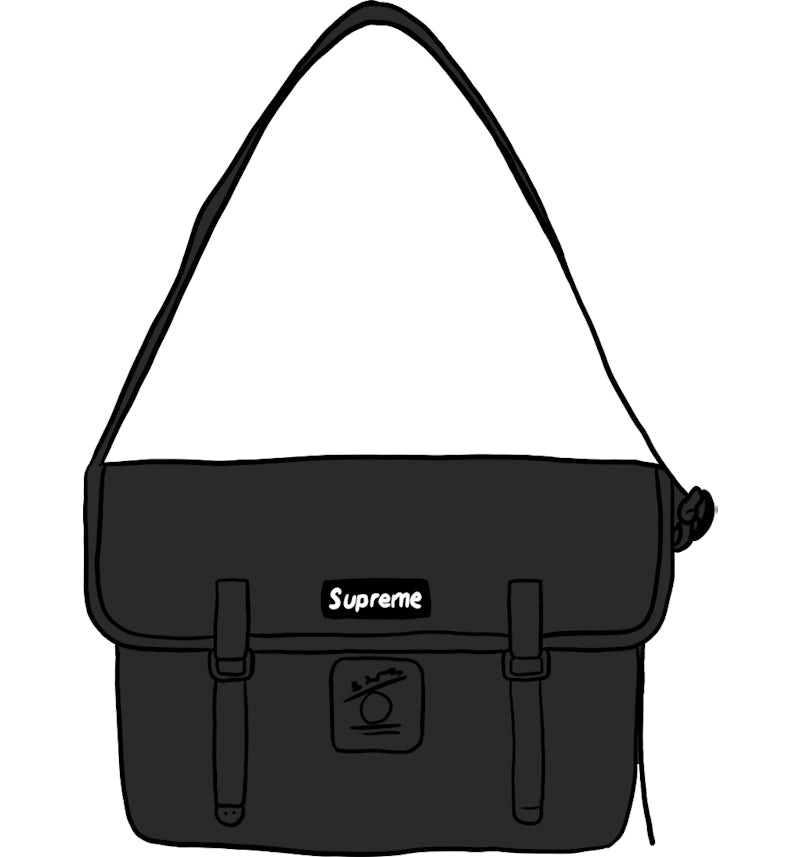 Supreme De Martini Messenger Bag Black - SS20 - US Supreme De Martini Messenger Bag Black - SS20 - US