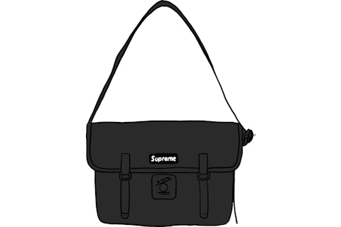 Supreme De Martini Messenger Bag Black - SS20 - US Supreme De Martini Messenger Bag Black - SS20 - US