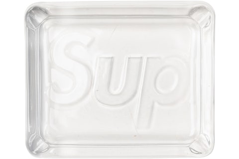 Supreme Debossed Glass Ashtray Clear SS20 US - Main Image