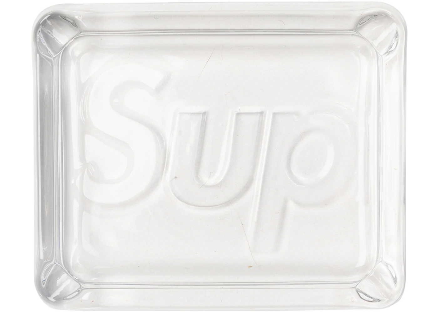 Supreme Debossed Glass Ashtray Clear SS20 US