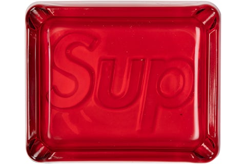 Supreme Debossed Glass Ashtray Red SS20 US