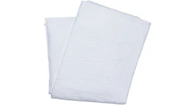 Supreme Debossed Logo Beach Towel White