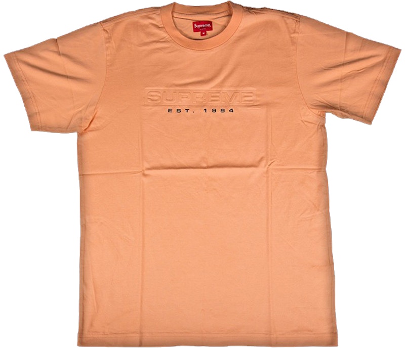 Supreme Debossed Tee Peach