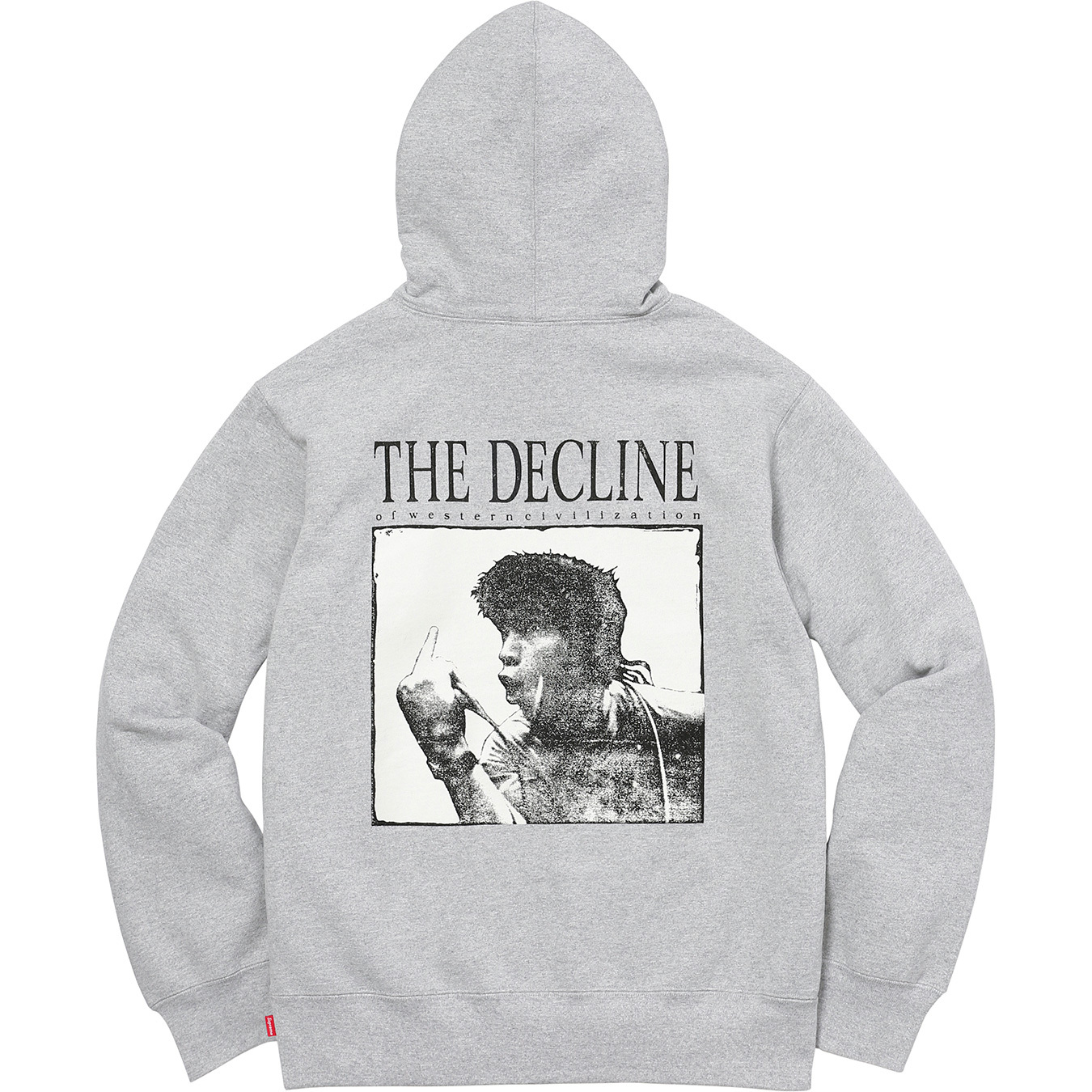 Supreme Decline Hooded Sweatshirt Heather Grey