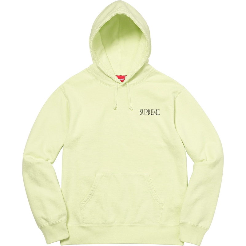 Lime green supreme on sale hoodie