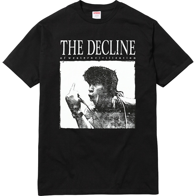 Supreme Decline of Western Civilization Tee Black メンズ - FW17 - JP