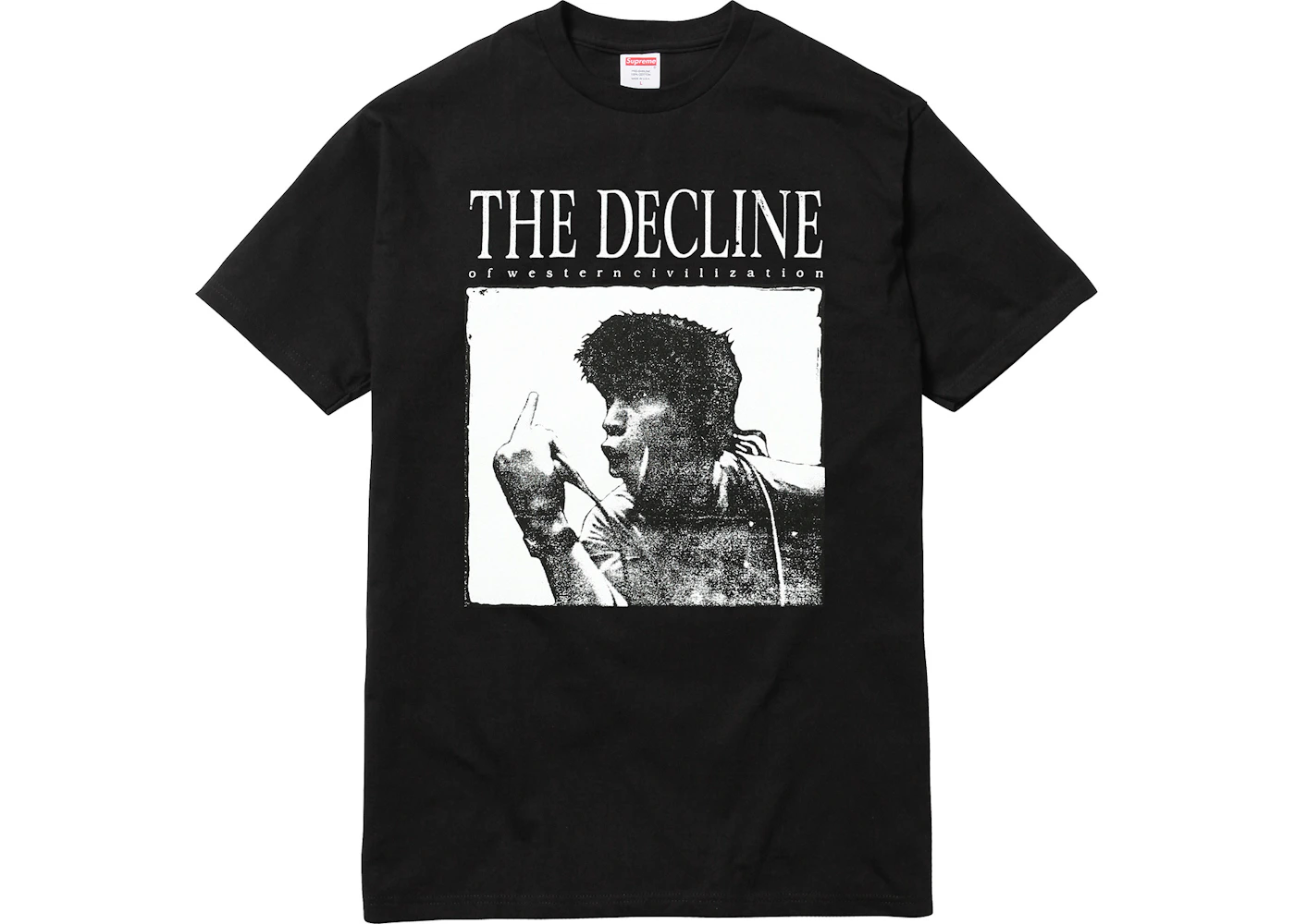 Supreme Decline of Western Civilization Tee Black Men's FW17 US