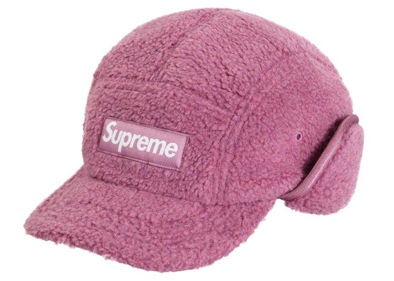 Supreme Deep Pile Earflap Camp Cap Dusty Pink - FW20 - US