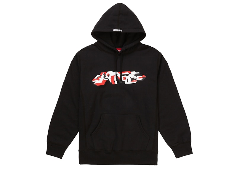 Supreme Pearl Logo Hooded Sweatshirt Black Men's - FW21 - US