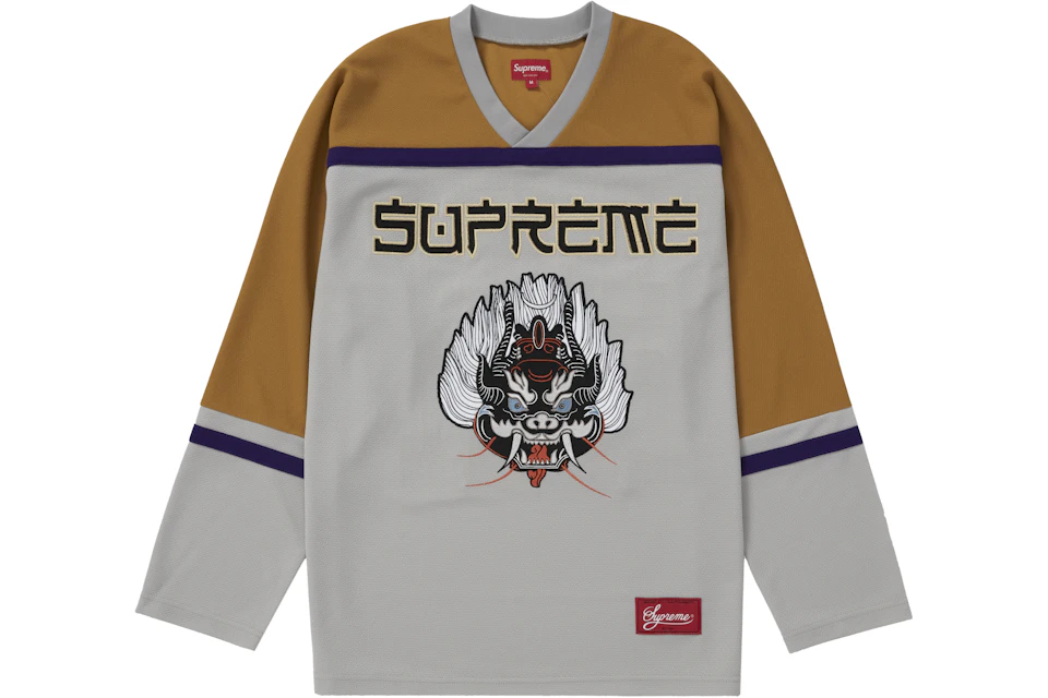 Supreme Demon Hockey Jersey Grey