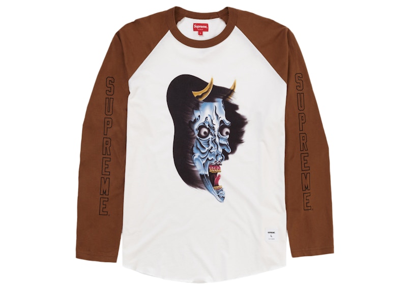 Supreme Demon Raglan L/S Top White Men's - FW22 - GB