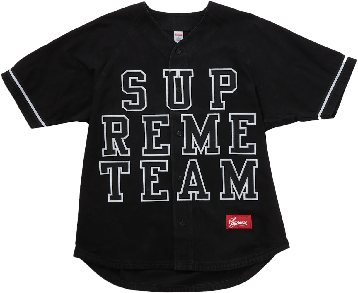 Supreme (probably fake) Satin Baseball Black Jersey Men's Large - clothing  & accessories - by owner - apparel sale 