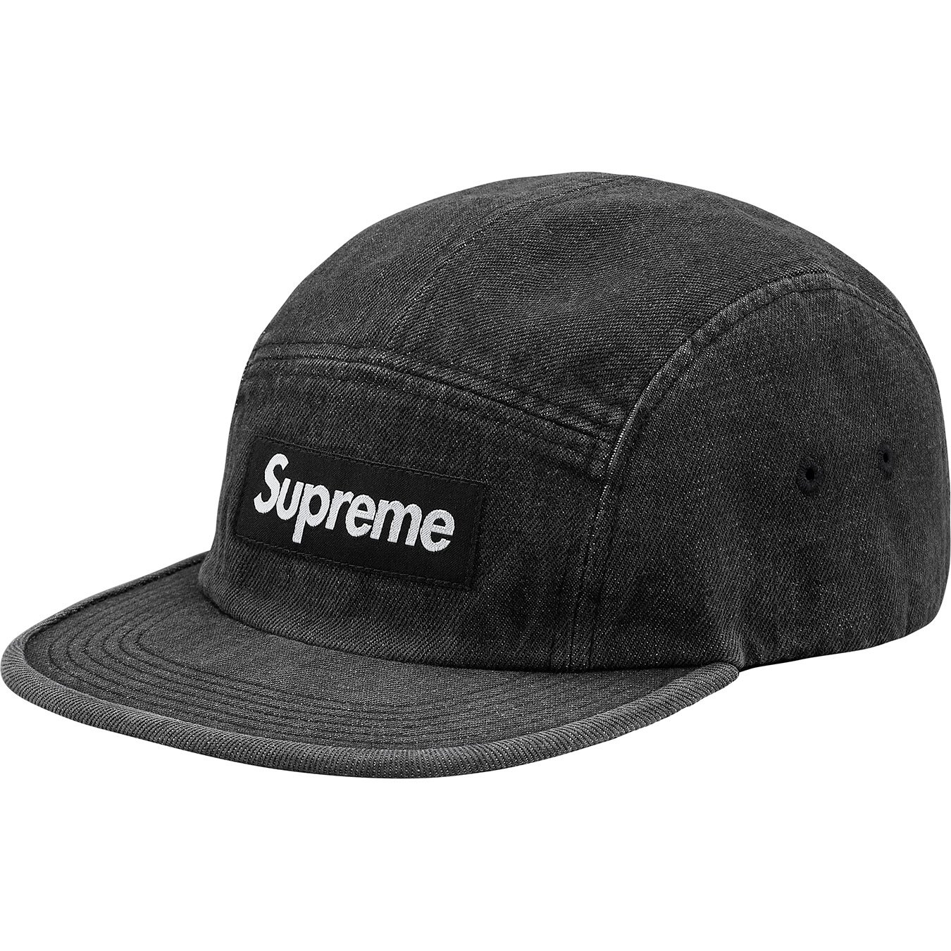Supreme Denim Camp Cap "Black"
