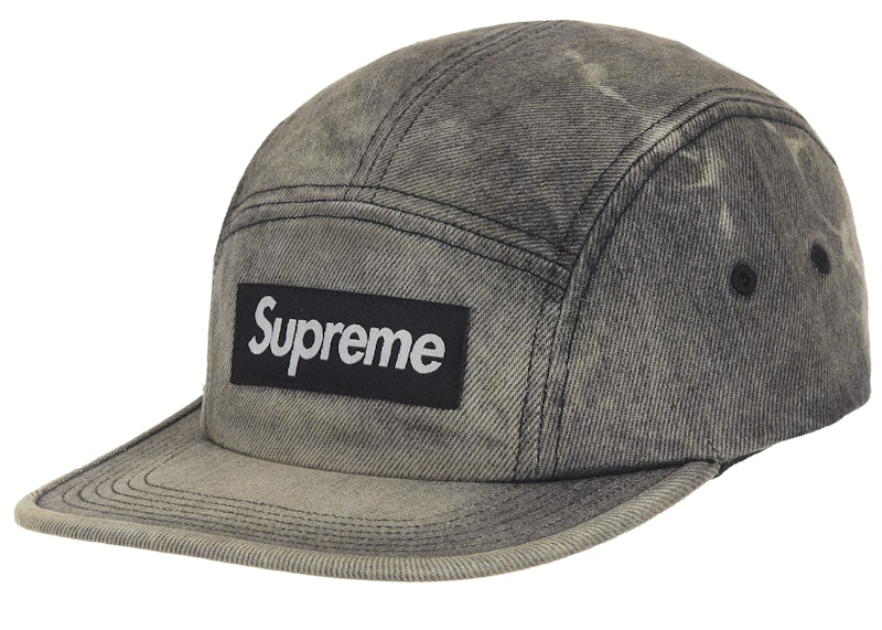 帽子 Supreme denim cap black Supreme Denim Camp Cap Washed Black - FW22 - US