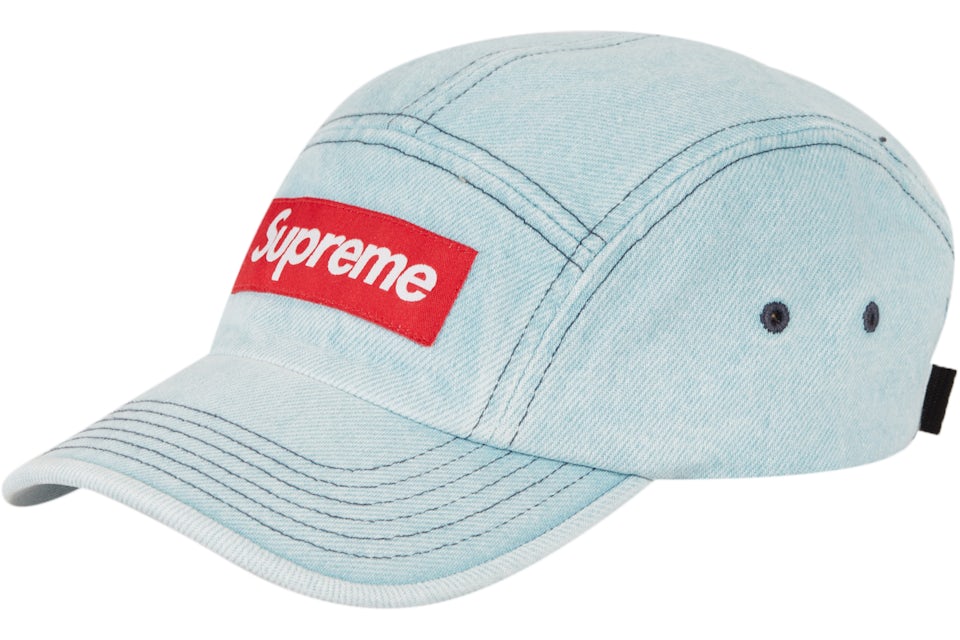 Supreme washed chino twill camp cap denim Clearance