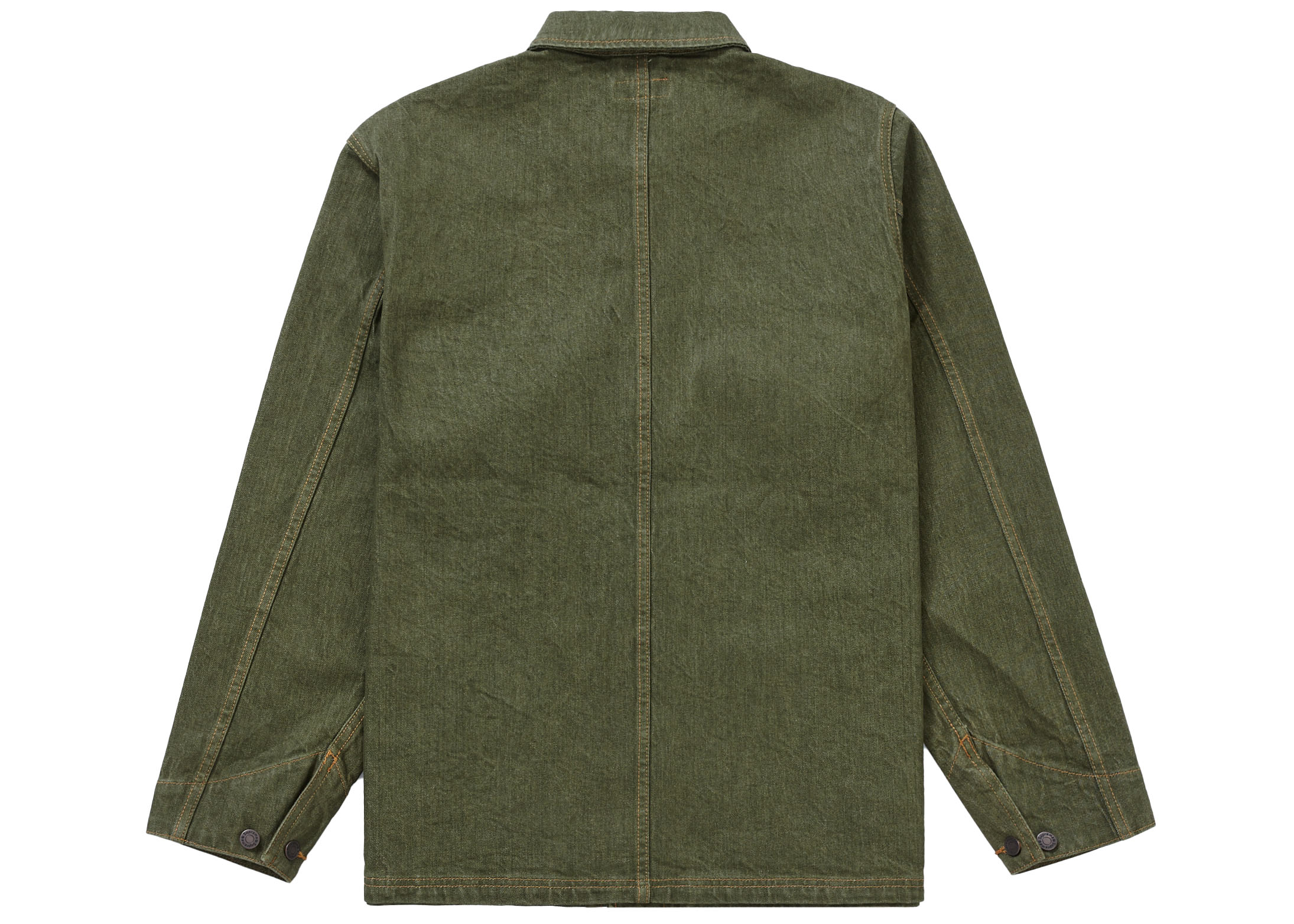 Supreme Denim Chore Coat Coat (SS22) Olive Men's - SS129 - US
