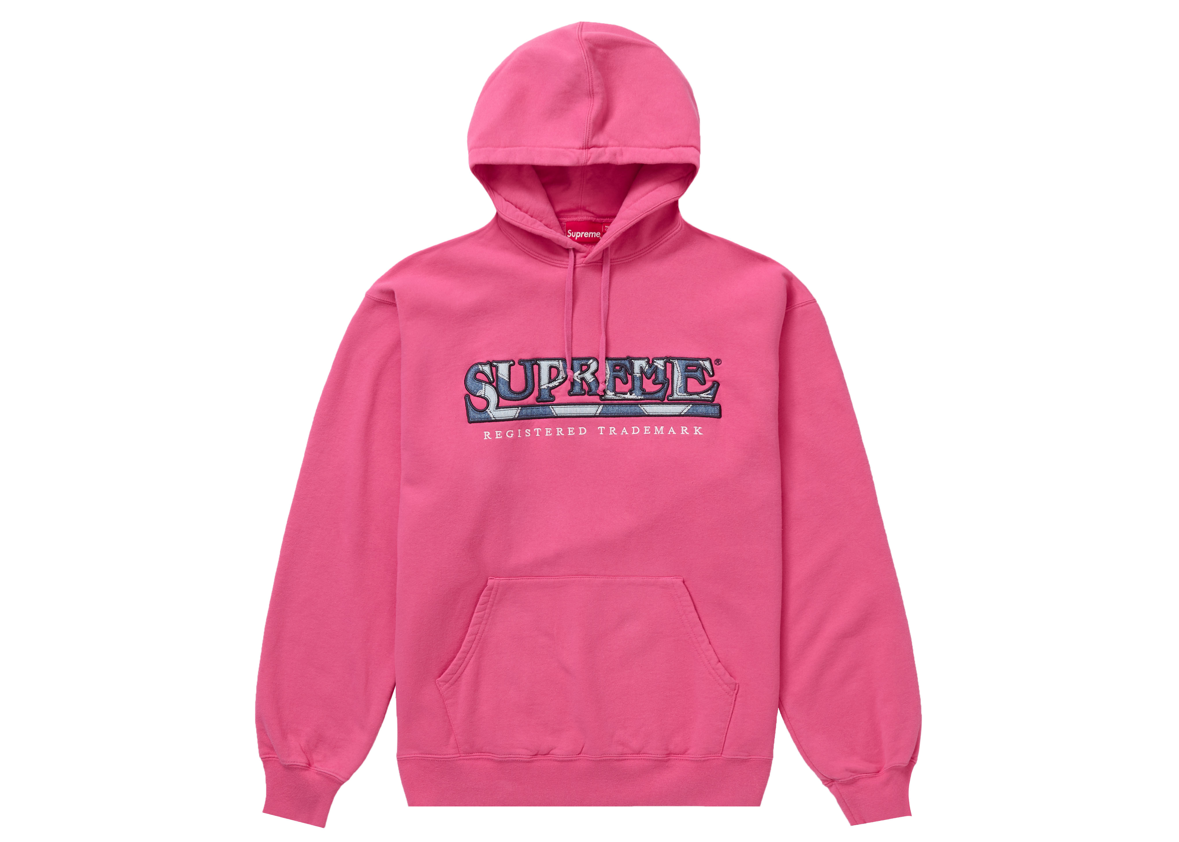 Supreme Stone Island Hooded Sweatshirt Magenta