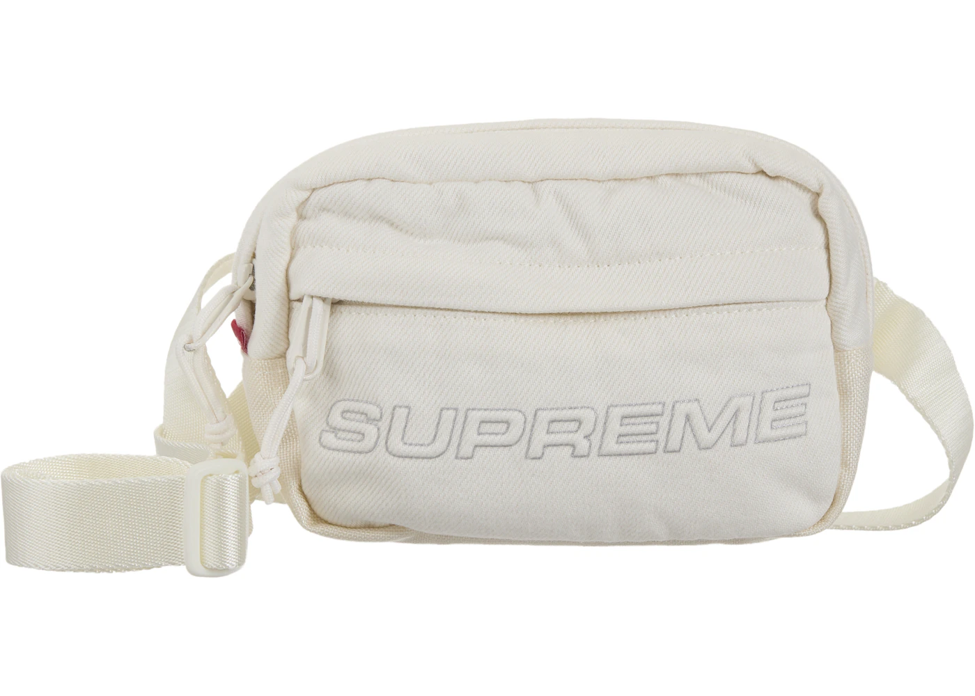 Supreme Denim Mini Shoulder Bag White FW25 US - Main Image
