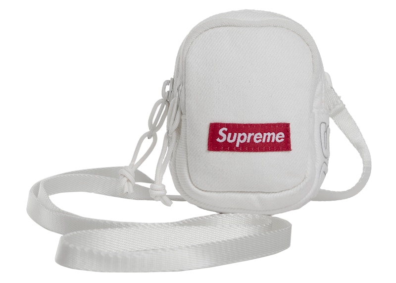 Pre-owned Supreme Denim Mini Utility Bag In White