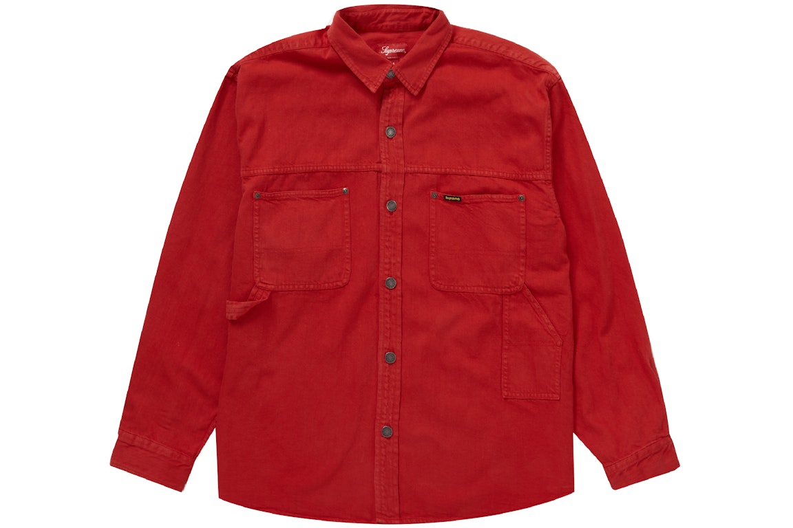 Pre-owned Supreme Denim Painter Shirt Red