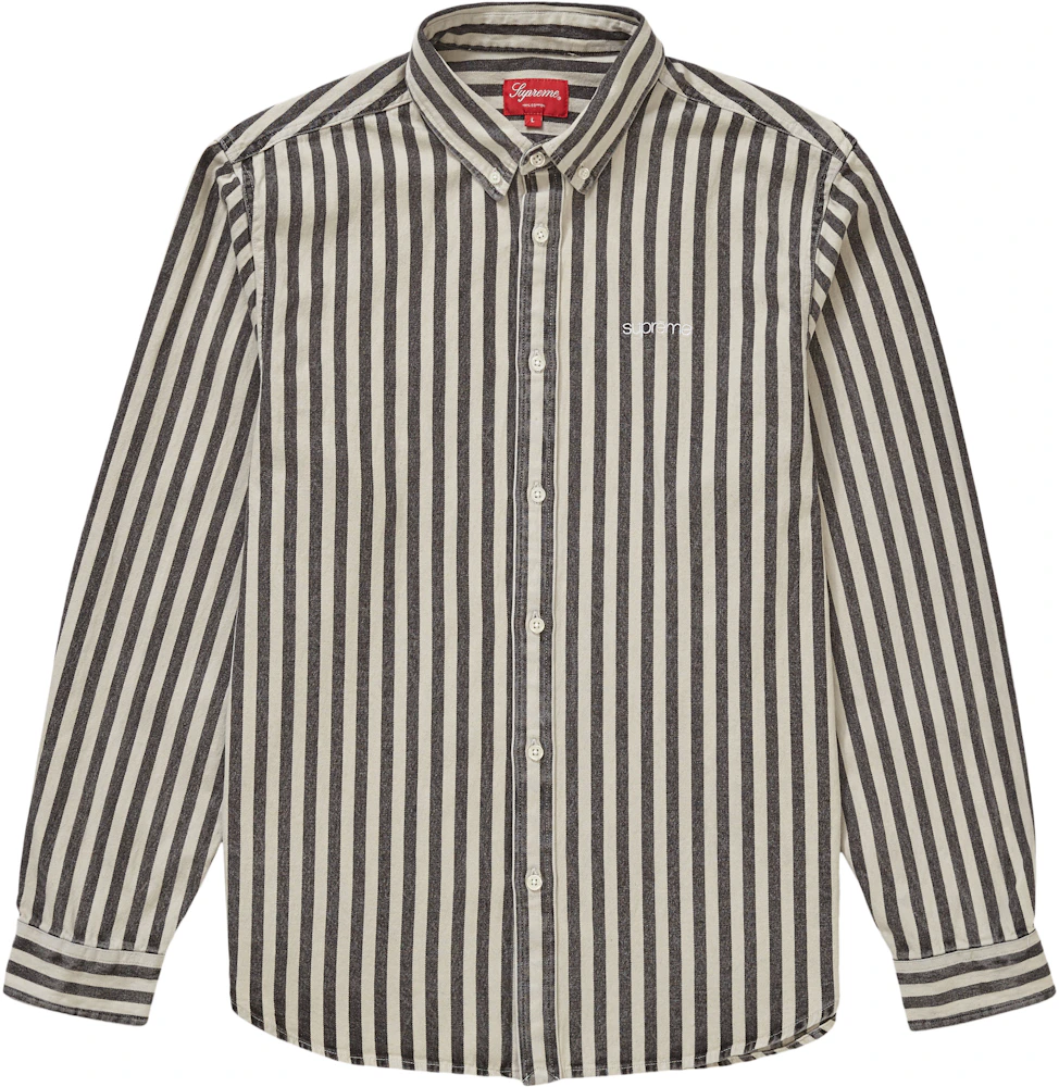 Supreme Denim Shirt Black Stripe Men's - FW19 - US