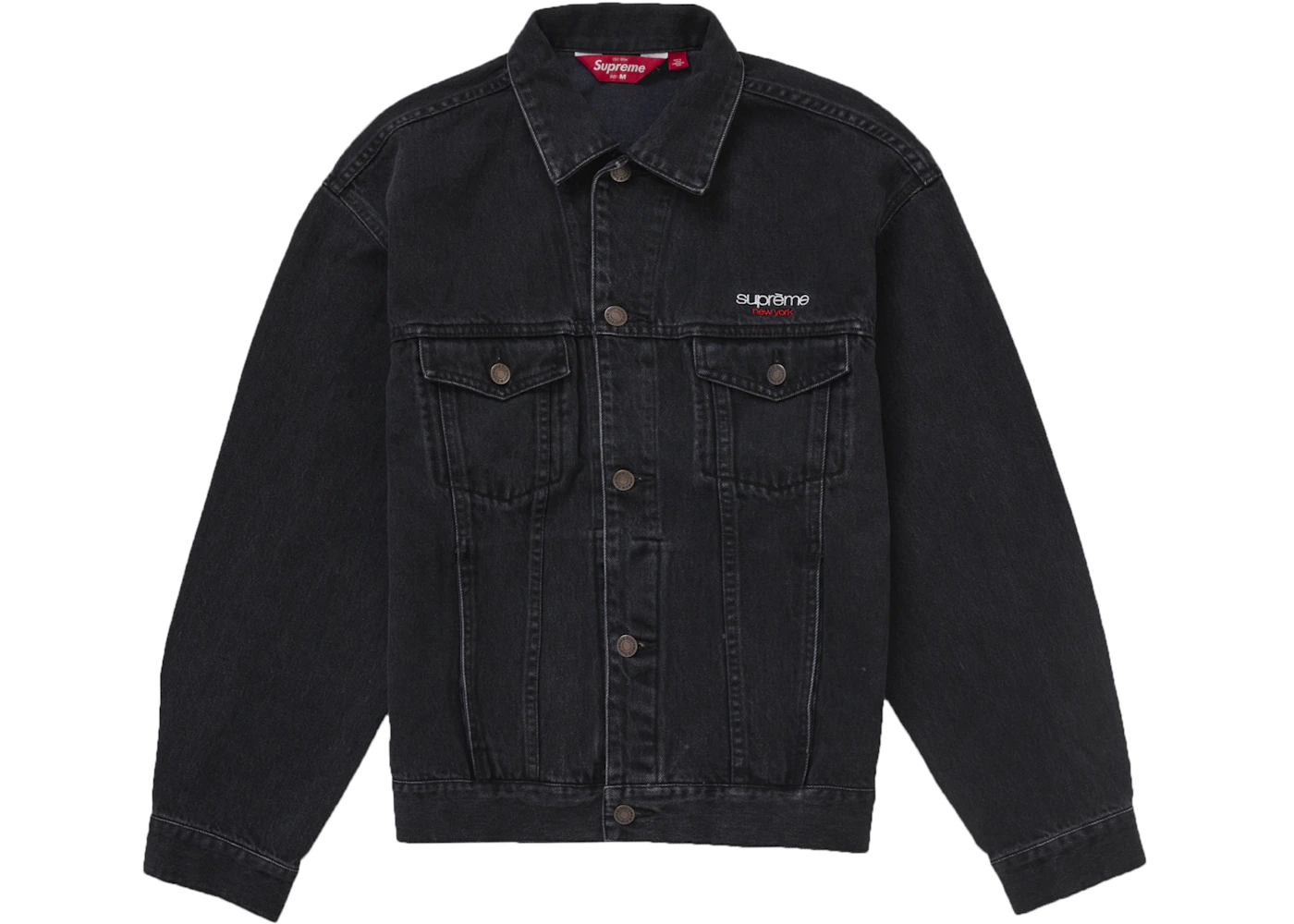 Supreme Denim Trucker Jacket (SS25) Black Men's SS25 US
