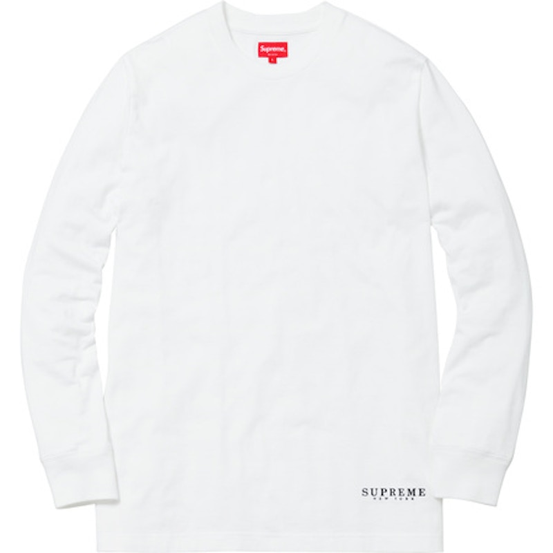 Supreme Department LS Tee White