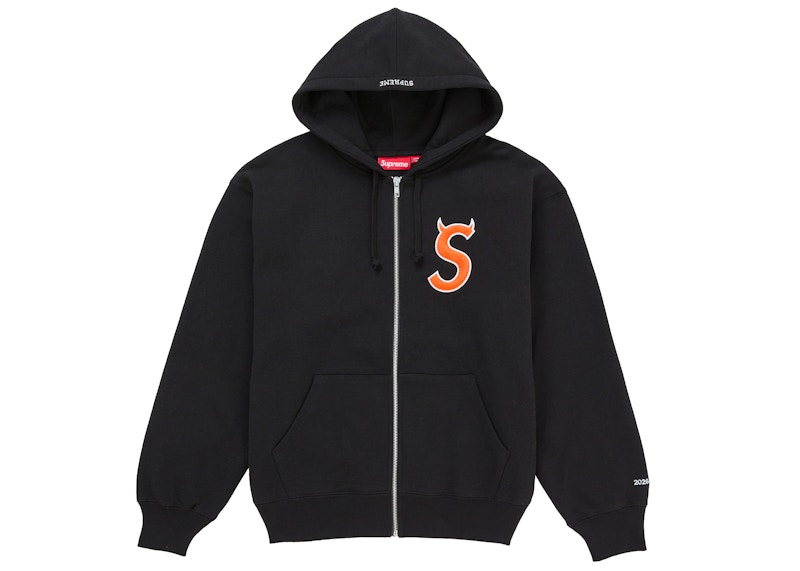 トップス Supreme S Logo Zip Up Hooded Black Supreme Devil S Logo Zip Up Hooded Sweatshirt Black Men's - SS26 - US