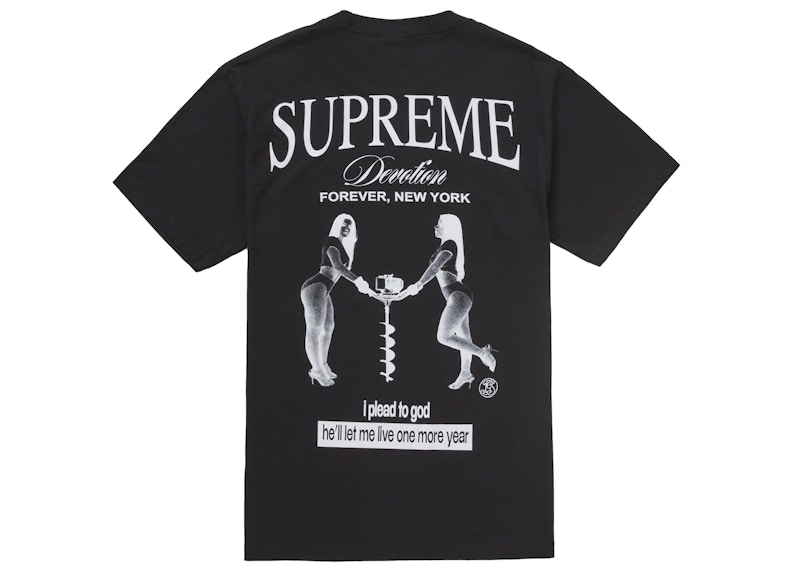 Supreme Devotion Tee ブラック Supreme Devotion Tee Black Men's - FW25 - US