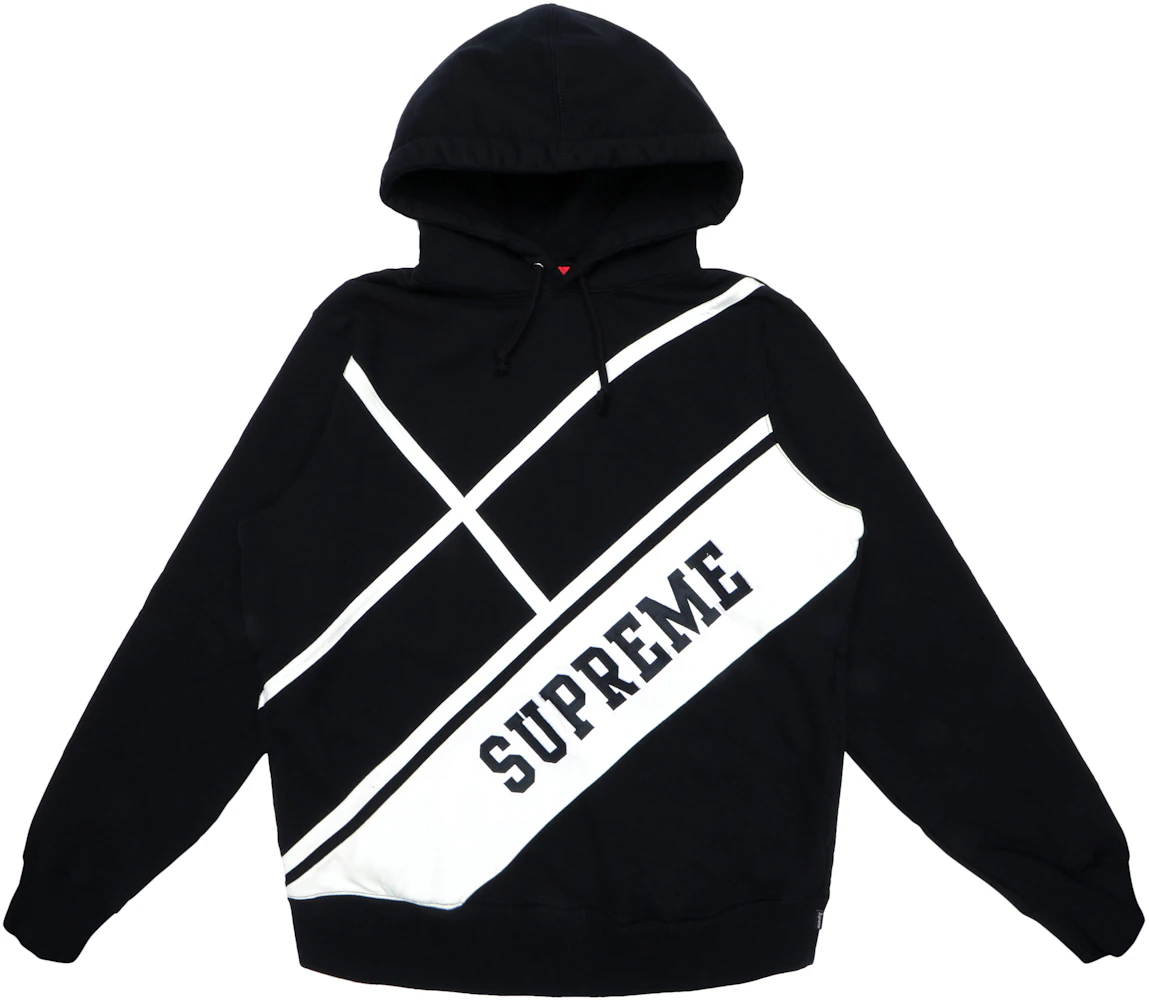 Supreme Diagonal Hooded Sweatshirt