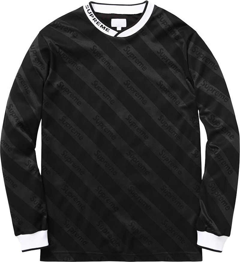 Supreme Diagonal Soccer Jersey Black Men's - SS15 - US