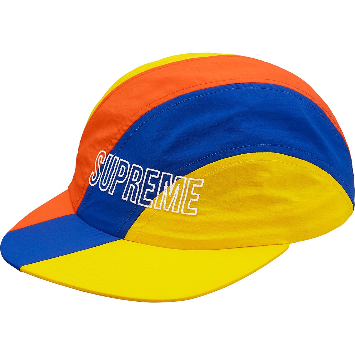supreme diagonal stripe nylon hat cap