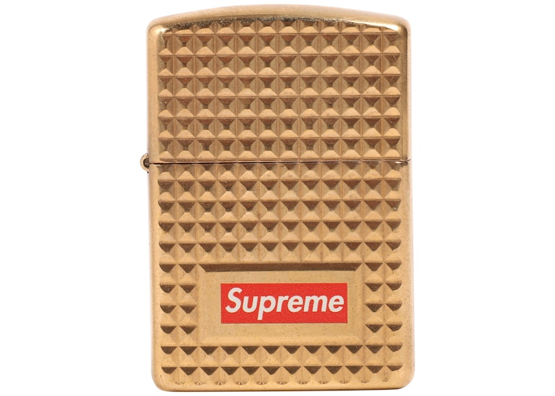 30%OFF SALE セール Supreme Diamond Cut Zippo 2017FW ゴールド 金