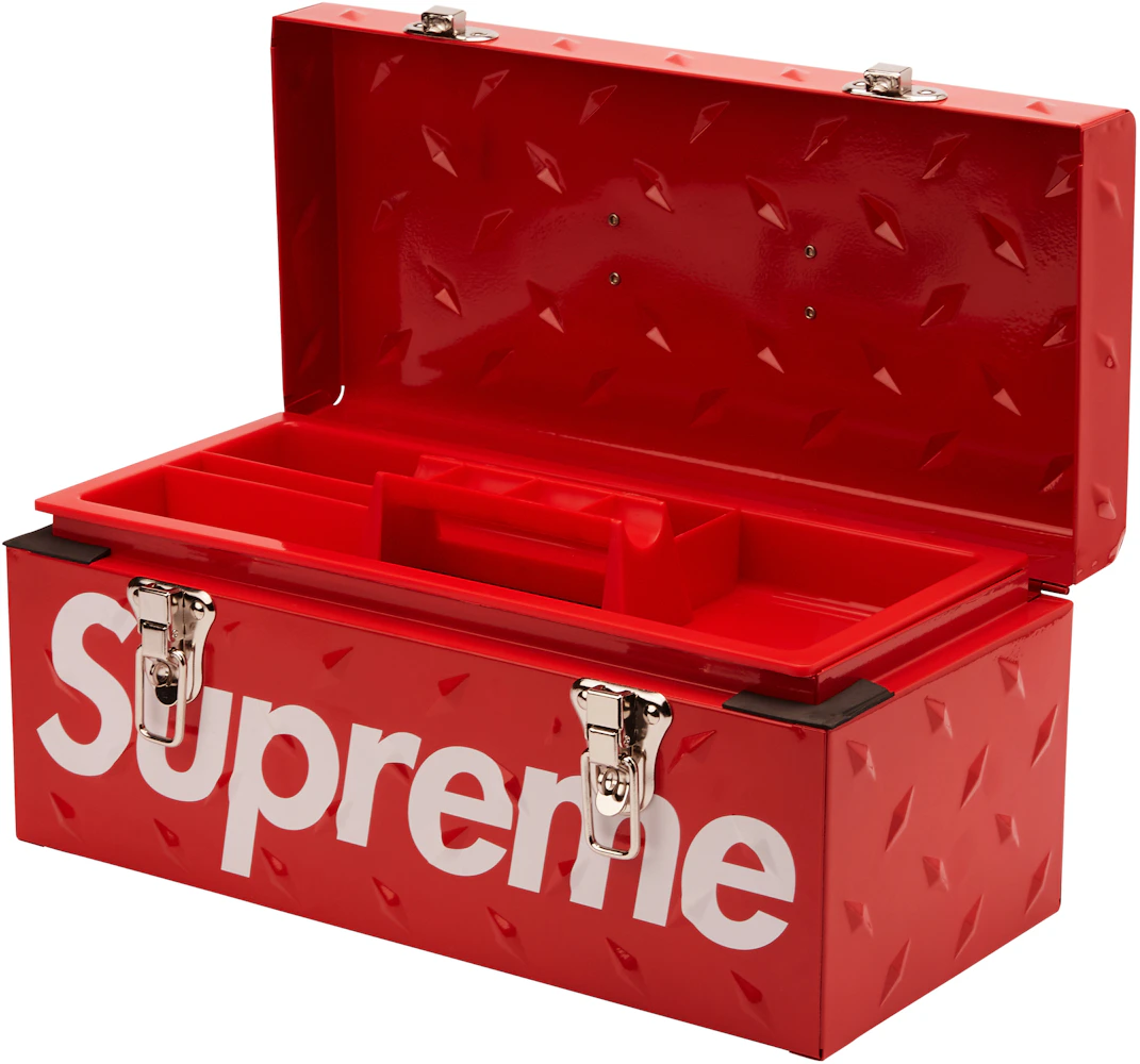 Supreme Diamond Plate Tool Box Red - FW18 - US