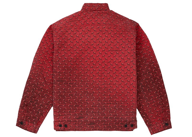 Supreme Diamond Plate Work Jacket Red Men s SS19 US