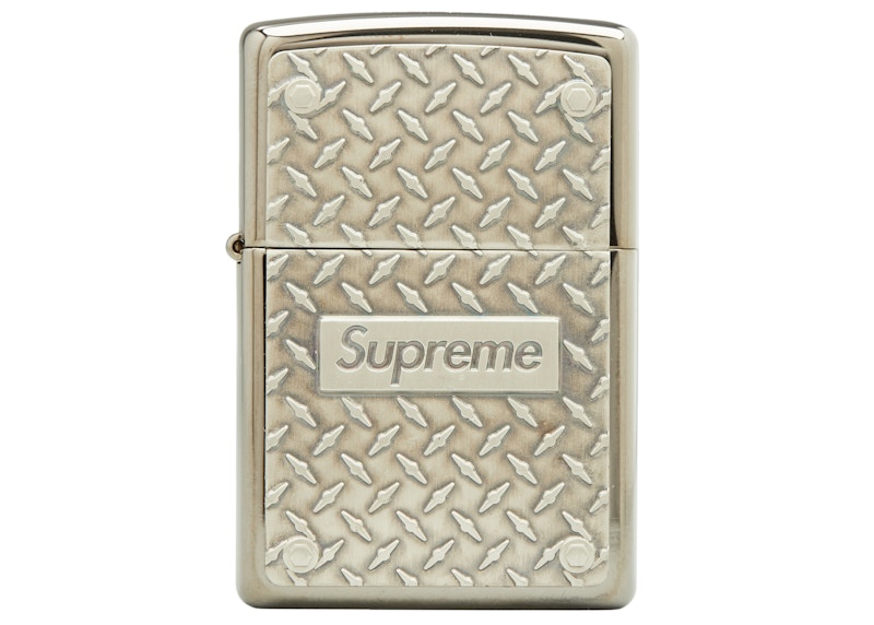 ファッション小物supreme diamond plate zippo ジッポ - タバコグッズ