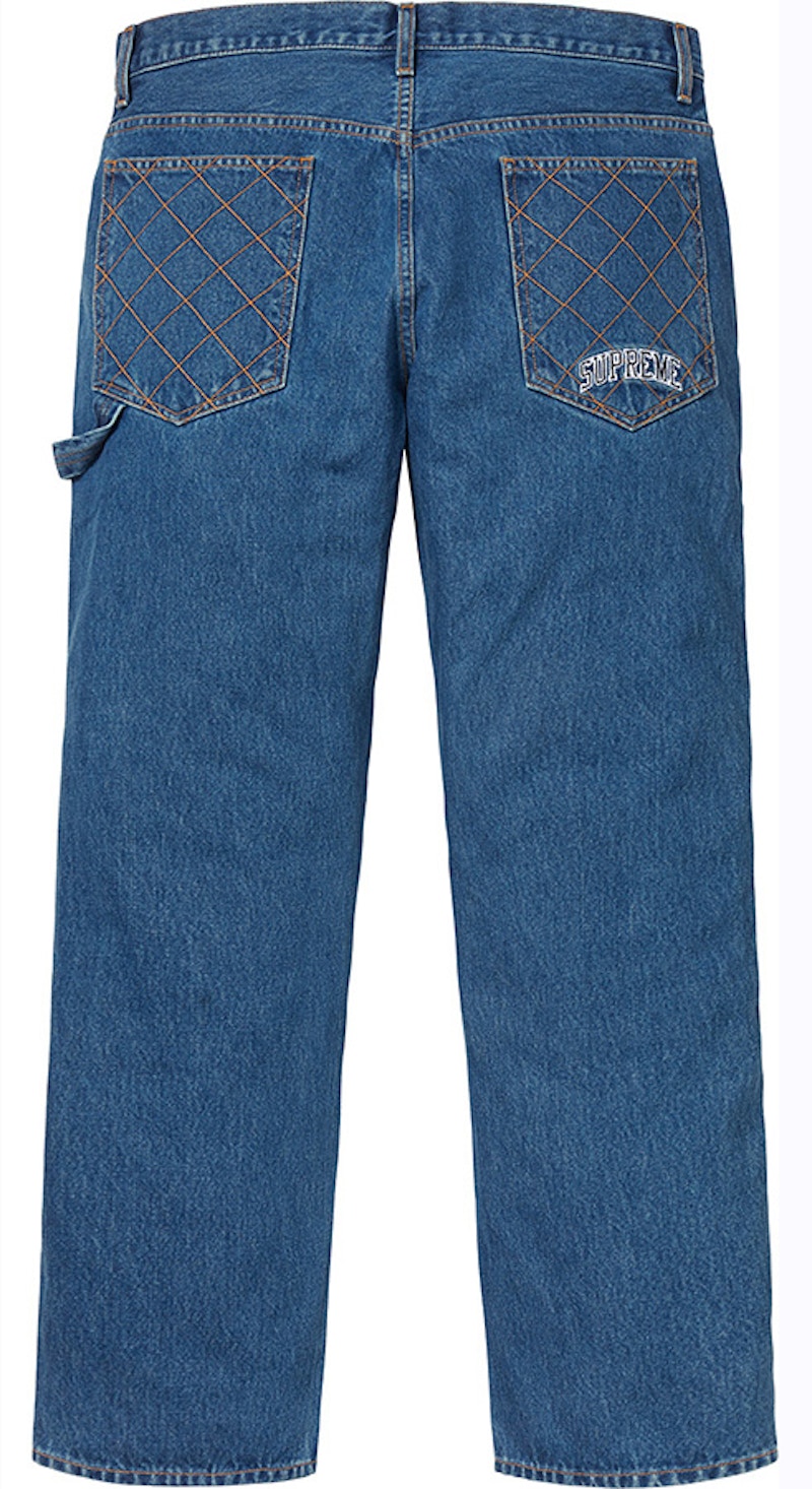 Supreme Diamond Stitch Carpenter Jean Denim Men's - FW18 - US