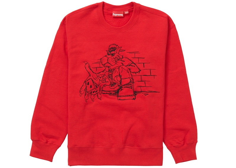 Supreme Dice Crewneck Red