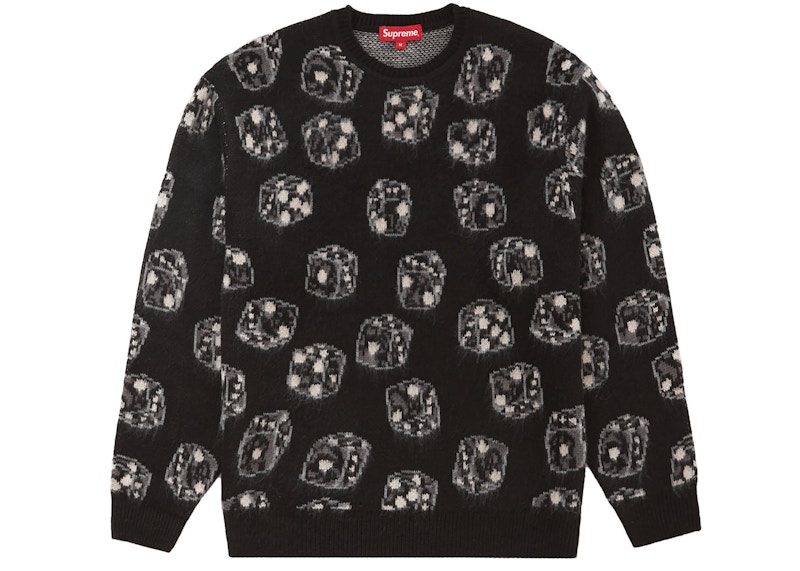 Supreme Dice Sweater Black Men's - FW22 - US