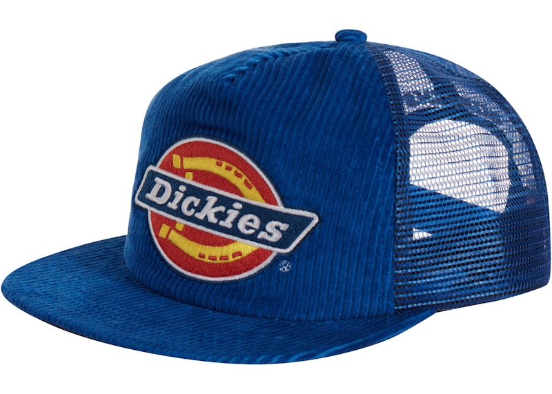 大流行中！ supreme dickies corduroy mesh 5panel 青 キャップ